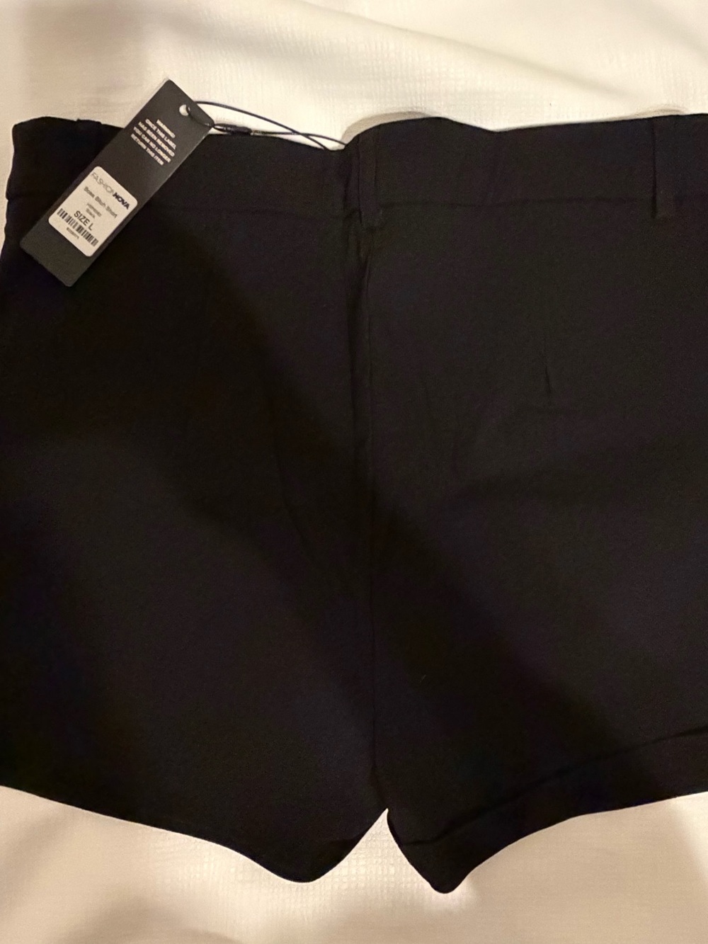 Fashion Nova Black Men’s Flat Front Shorts